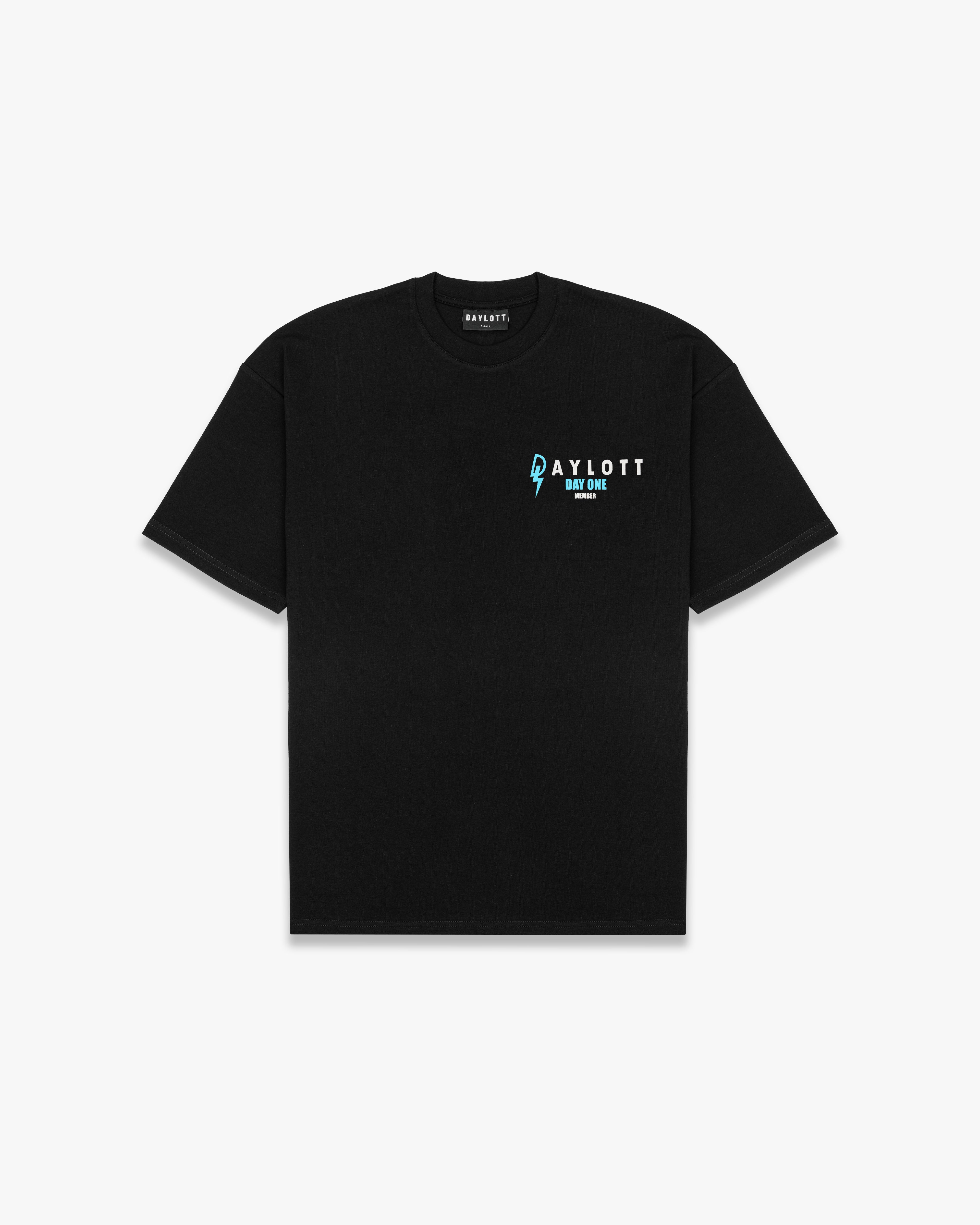 'DAY ONE' Black/Blue Tee